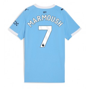 Lacne Ženy Futbalové dres Manchester City Omar Marmoush #7 2025-26 Krátky Rukáv - Domáci